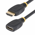 StarTech.com 3.3ft (1m) HDMI 2.0 Extension Cable, High Speed HDMI Port Saver Cable, 4K 60Hz, HDMI Male to Female Extension Adapter Cord, HDMI Extension Cable, M/F