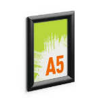 Durable Aluminium Snap Frame A5 Black - 479501