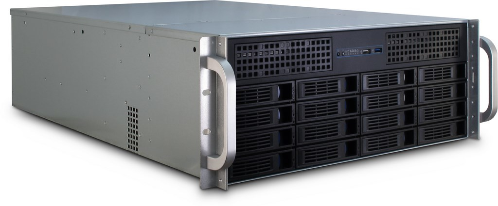 Image of Inter-Tech 4U-4416L Rack Black, Silver