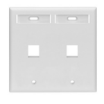 Leviton 42080-2WP wall plate/switch cover White