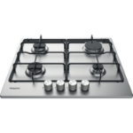 Hotpoint PPH 60P F IX UK Silver Built-in 60 cm Gas 4 zone(s)