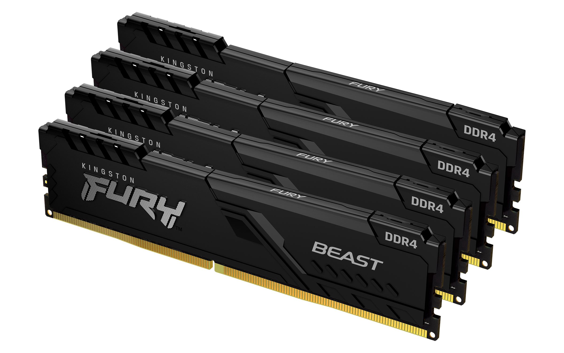 Image of Kingston Technology FURY 16GB 2666MT/s DDR4 CL16 DIMM (Kit of 4)...
