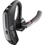 HP Poly Voyager 5200 Office - Voyager 5200 series - headset - in-ear - Bluetooth - wireless - black - Certified for Skype for Business, Certified for Microsoft Teams, Zoom Certified, Cisco Jabber Certified, Avaya Certified, Works With Chromebook Certified