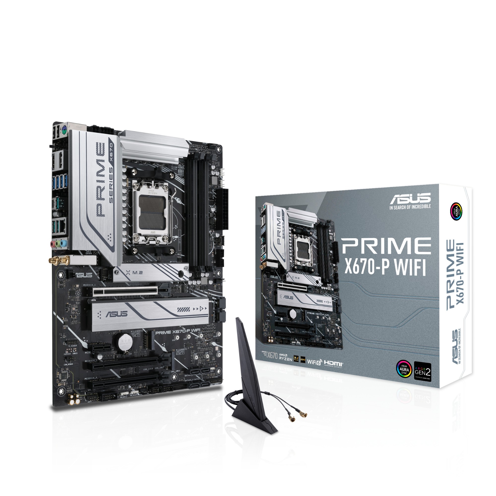 ASUS PRIME X670-P WIFI AMD X670 AM5-sockel ATX