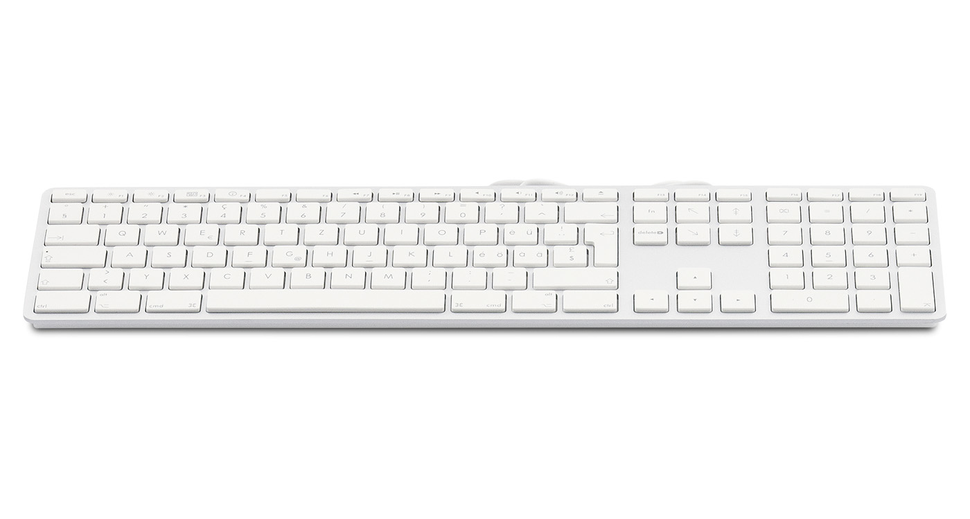 Image of LMP KB-1243 keyboard USB UK English Silver