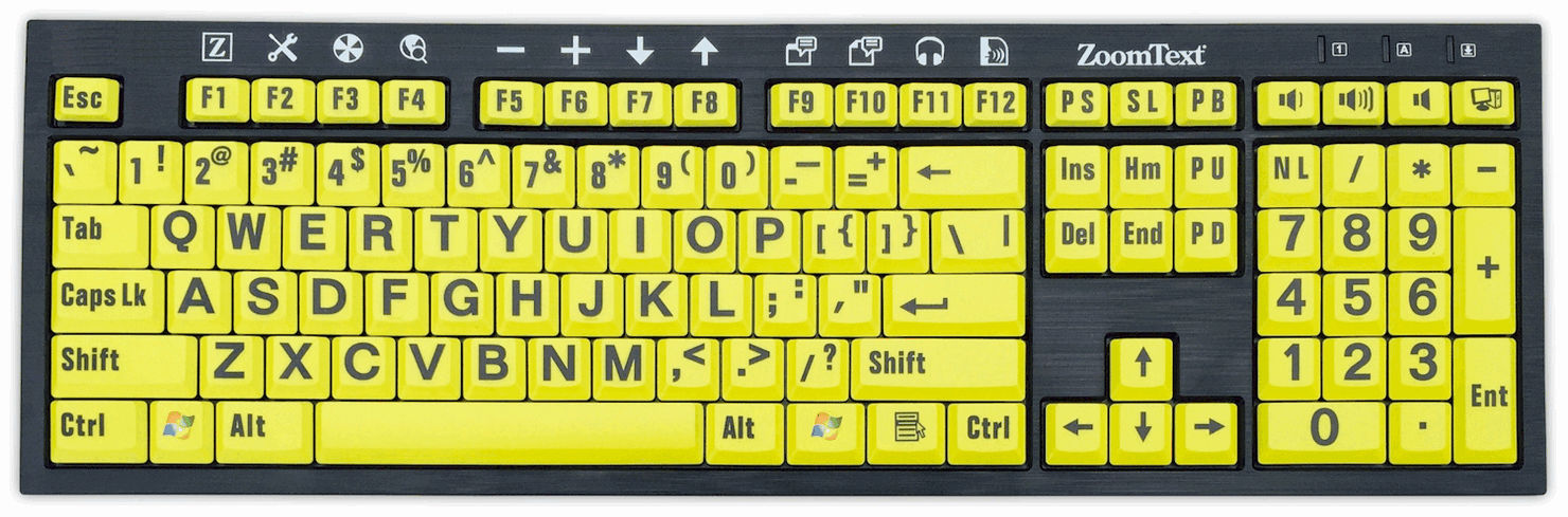 Image of Ai Squared While Stocks Last - Zoomtext Keyboard - black letters...