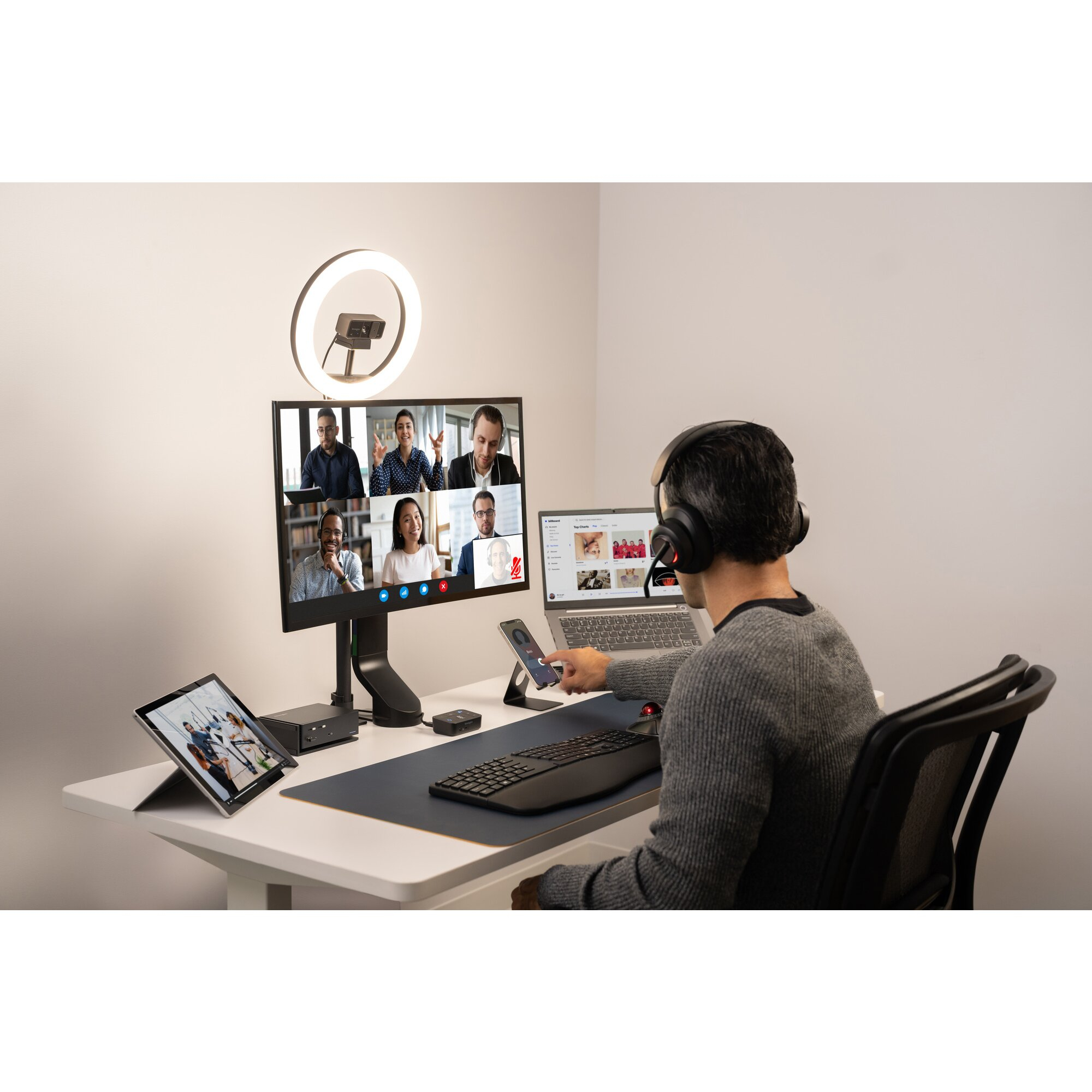 Kensington Smartfit Space Saving Single Monitor Arm K55512WW