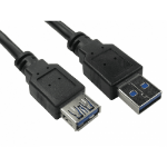 Cables Direct 99CDL3-821 USB cable 1 m USB 3.2 Gen 1 (3.1 Gen 1) USB A Black