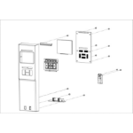 TSC LCD PANEL COVER ASSY (MH241 SERIES)