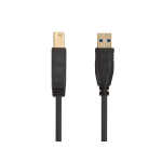 Monoprice 38604 USB cable 70.9" (1.8 m) USB 3.2 Gen 1 (3.1 Gen 1) USB A USB B Black