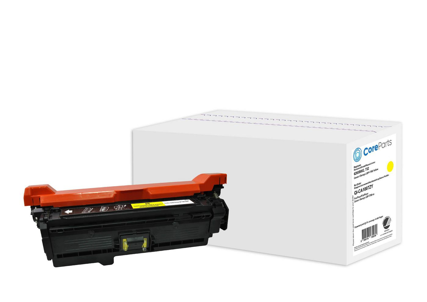 Image of CoreParts QI-CA1007ZY toner cartridge 1 pc(s) Compatible Yellow