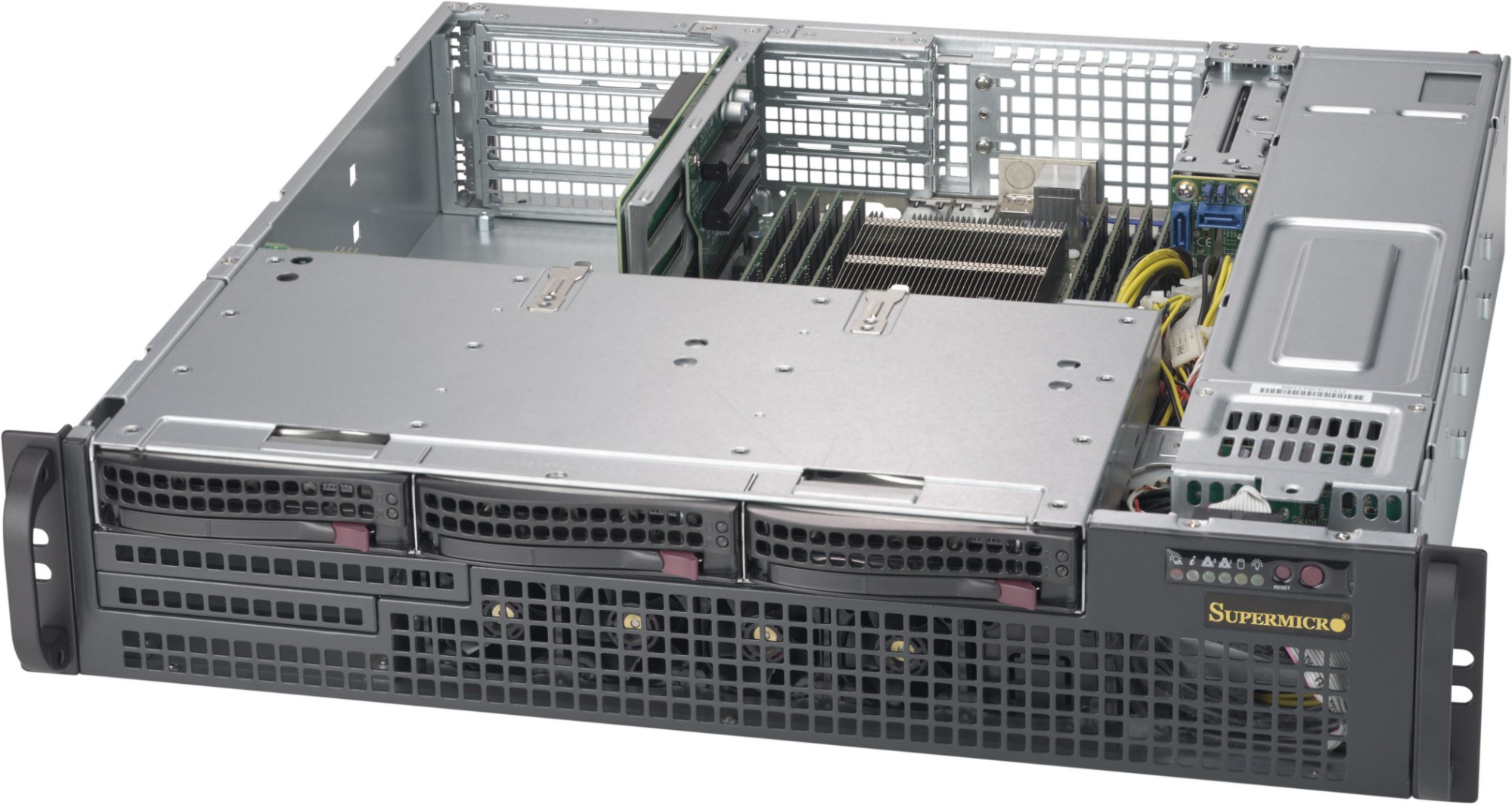 Supermicro CSE-825MBTQC-R802WB computer case Rack Black 800 W
