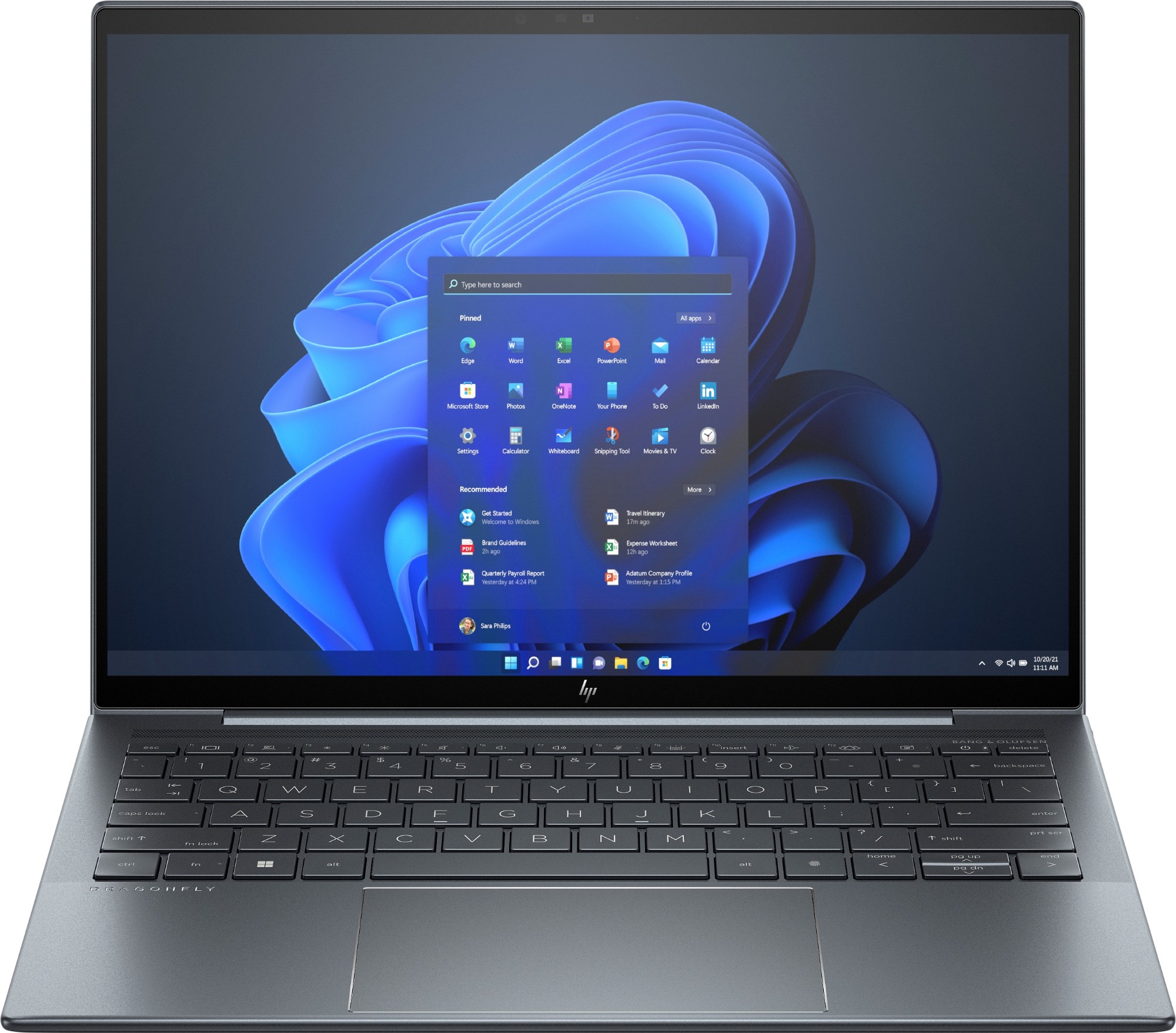 HP Dragonfly 13.5 G4 Intel® Core™ i7 i7-1355U Laptop 34.3 cm (13.5") 3K2K 16 GB LPDDR5-SDRAM 1 TB SSD Wi-Fi 6E (802.11ax) Windows 11 Pro Blue