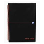 Black n' Red Book A4 W/Bnd Notebook Index