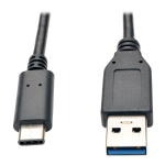 Tripp Lite U428-003-G2 USB cable 72" (1.83 m) USB 3.2 Gen 2 (3.1 Gen 2) USB C USB A Black