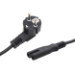 connektgear 2m European Mains Power Cable - Schuko Plug to C7 (Figure 8) Socket