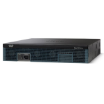 Cisco 2921, Refurbished wired router Gigabit Ethernet Black,Blue