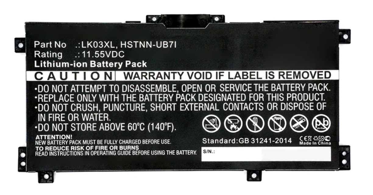 Image of HP ASSY-BATT 3C 52WH LI SR03052XL-PL
