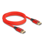 DeLOCK DisplayPort Cable 16K 60 Hz 2 m red metal