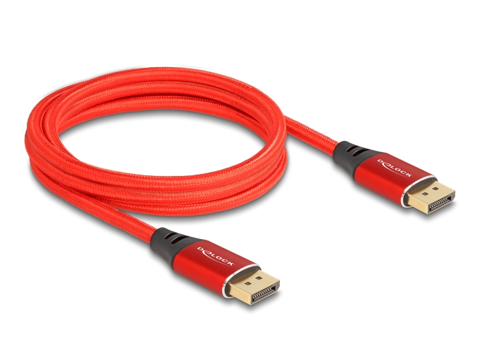 EU Product - DisplayPort Cable 16K @ 60Hz, 2m - Red thumbnail