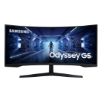 Samsung Odyssey G55T 86.4 cm (34") 3440 x 1440 pixels UltraWide Quad HD LED Black
