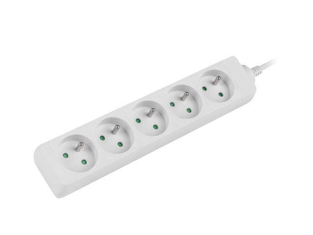 Lanberg PS0-05E-0150-W power extension 1.5 m 5 AC outlet(s) Indoor White