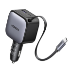 Ugreen Fast Car Charger 2-Port 60W 55212B Retractable Cable