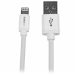 StarTech.com Cable Lightning a USB de 2m - Cable Largo para iPhone / iPad / iPod - Cable de Carga Rápida - Certificación MFi de Apple - Blanco