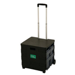 VFM CONTAINR TROLLY/LID FOLD BLK/GRY