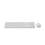 RAPOO X260S Wireless Optical Mouse & Keyboard Black - 2.4G Connection, 10M Range, Spill-Resistant, Retro Style Round Key Cap, 1000DPI - White By order