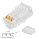 FDL CAT.6 CONNECTOR FOR STRANDED UTP CABLE - 2 PIECE 2U/6D