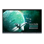 BenQ RE6505E interactive whiteboard 165.1 cm (65") 3840 x 2160 pixels Touchscreen Black USB