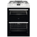 AEG 5000 Series 60cm Dual Fuel Cooker - White