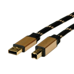 ROLINE GOLD USB 2.0 Cable, A - B, M/M 1.8 m