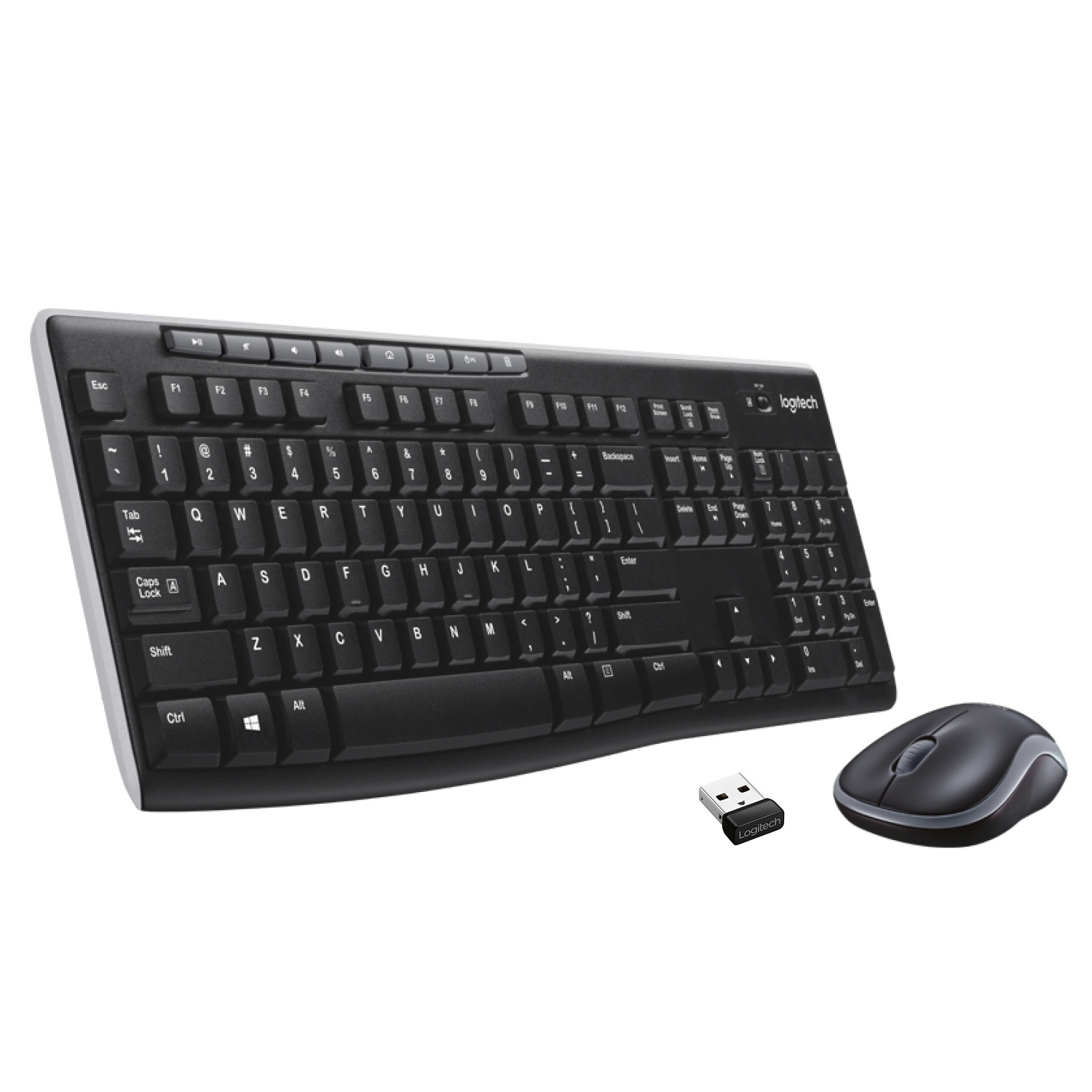 Image of Logitech Wireless Combo MK270 keyboard Mouse included RF Wireless...