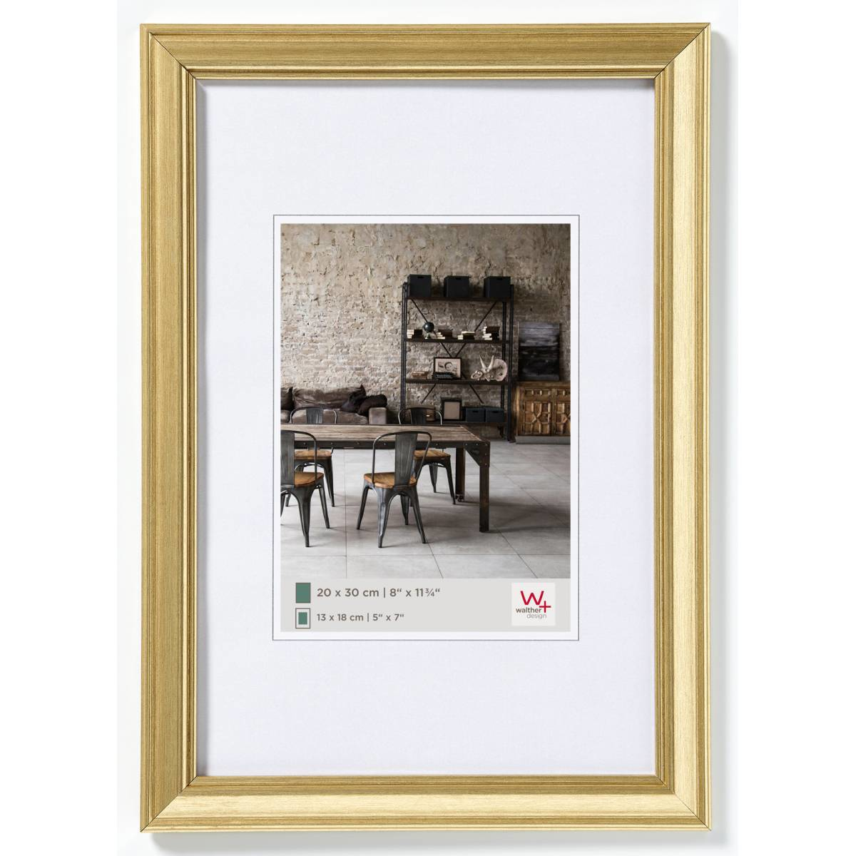 Image of Walther Design JA030G - Polystyrene - Gold - Single picture frame...