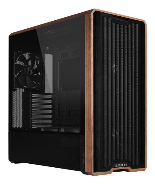 Lian Li Lancool LAN217X computer case Midi Tower Black, Wood