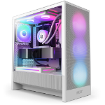 NZXT H5 Flow RGB 2024 Mid Tower Case WHT