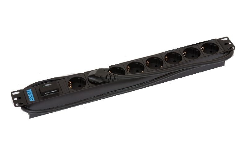 Image of Triton RAB-PD-X08-A1 surge protector Black 8 AC outlet(s) 230 V 2 m