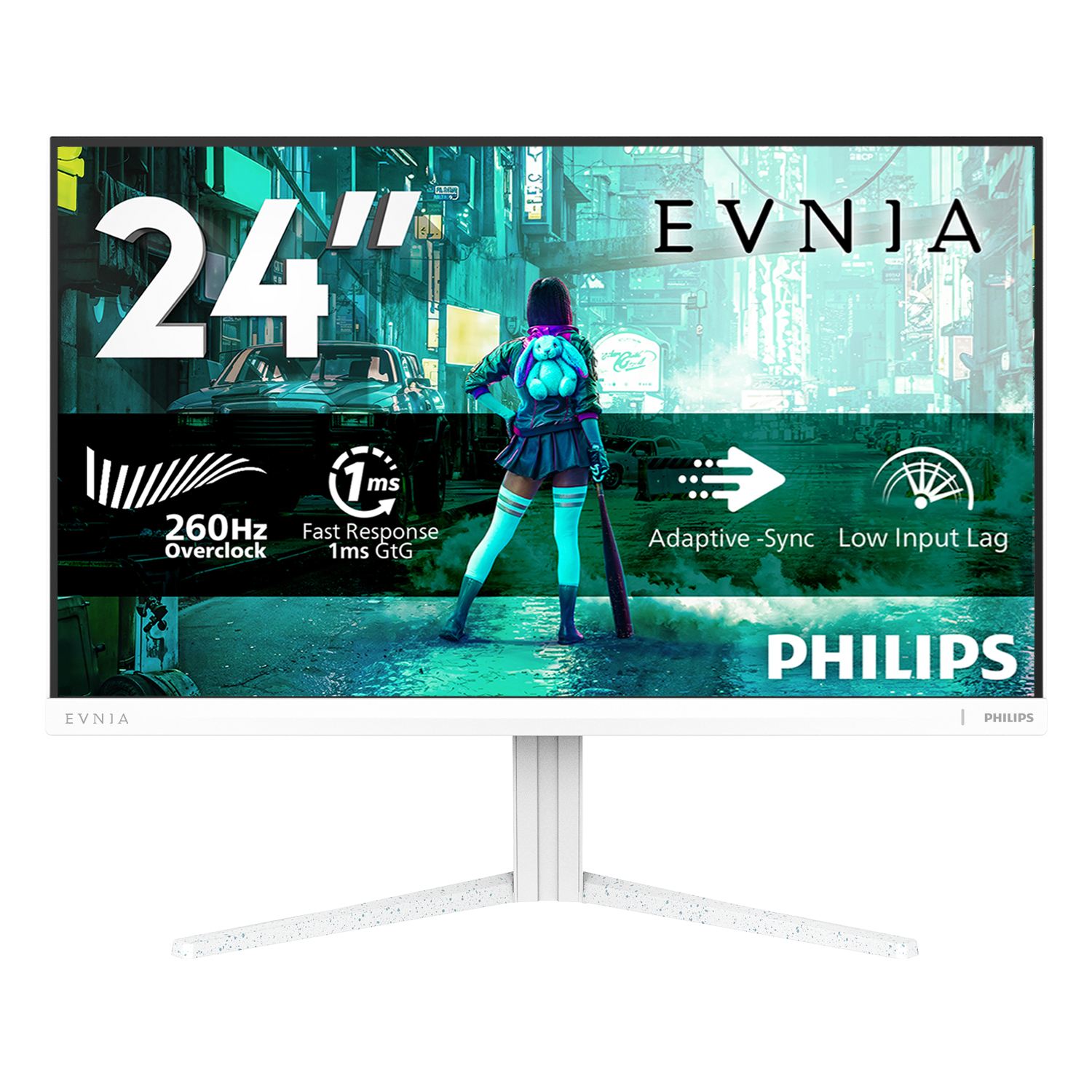 Philips White Evnia 3000 24M2n3201pl/00 Computer Monitor 60.5 Cm (23.8"