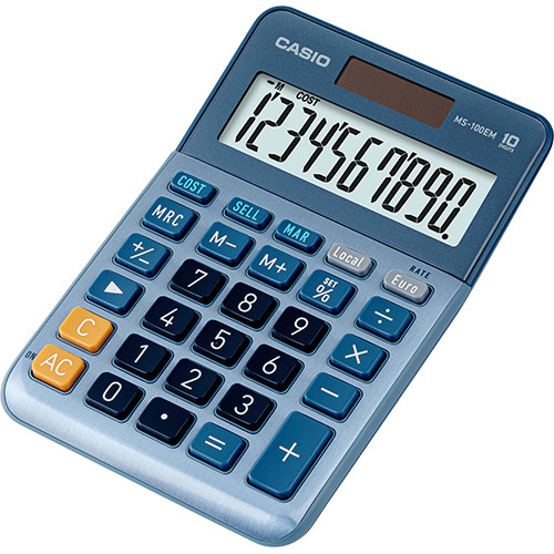 Image of Casio MS-100EM calculator Desktop Display Multicolour