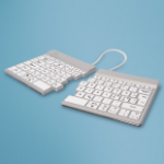 R-Go Tools Ergonomic keyboard R-Go Split Break with break software, ergonomic split keyboard, QWERTY (PT), Bluetooth, white