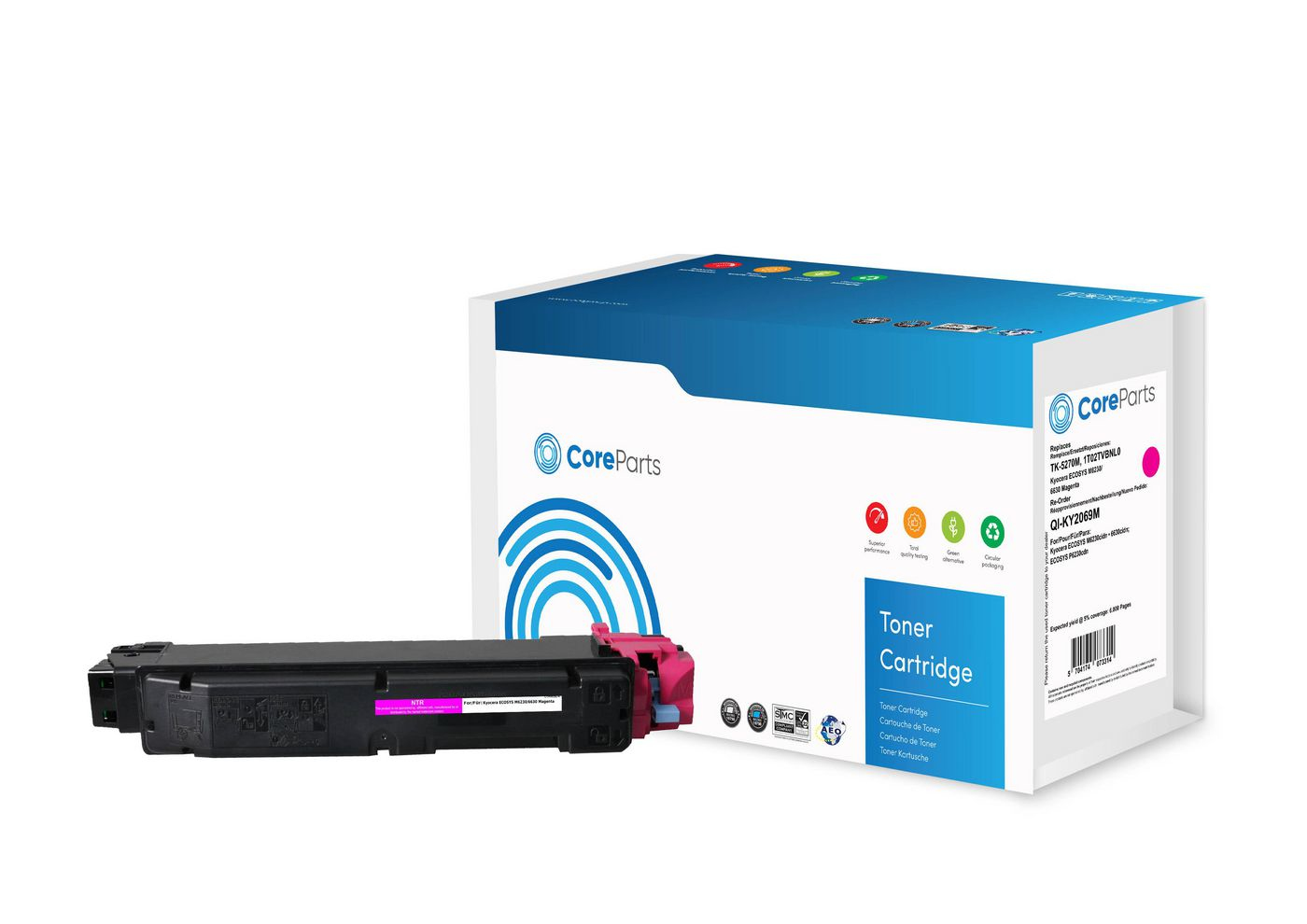 CoreParts QI-KY2069M toner cartridge 1 pc(s) Compatible Magenta
