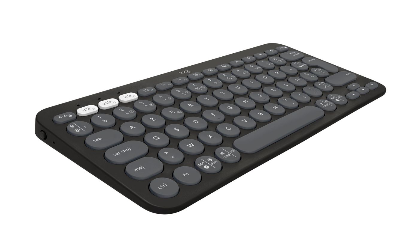 Logitech Pebble Keys 2 K380s keyboard RF Wireless + Bluetooth...