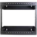 StarTech.com 2 Post 8U Heavy-Duty Wandmonteerbare Server Rack, 19" Open Frame Netwerk Rack met Verstelbare Diepte, Data Rack voor IT/AV/Patchpaneel/Computer Apparatuur, Incl Kooimoeren en Schroeven