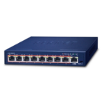 PLANET GSD-908HP network switch Unmanaged Gigabit Ethernet (10/100/1000) Power over Ethernet (PoE) Blue