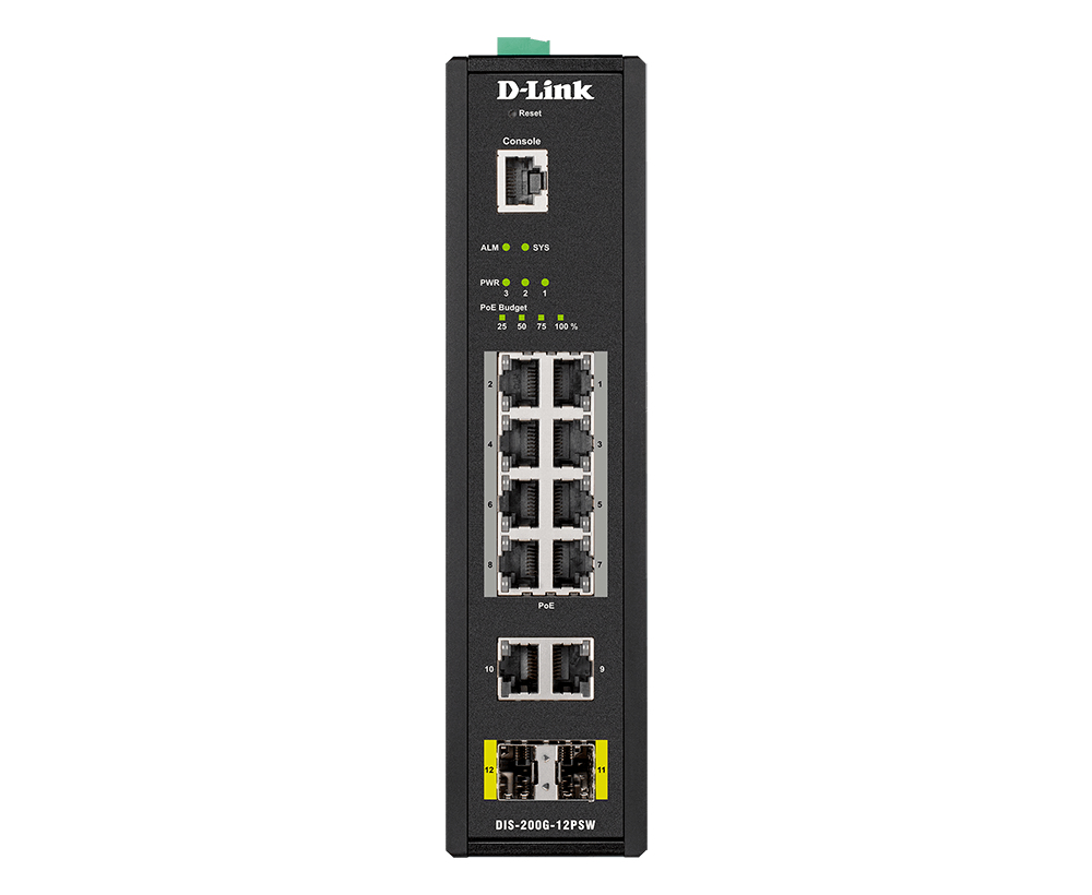 D-Link DIS-200G-12PSW 10-Port Gigabit Network Switch D-Link DIS-200G-12PSW 10-Port Gigabit Network Switch