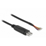 DeLOCK 90415 seriële kabel Zwart 0,5 m USB 2.0 RS-232