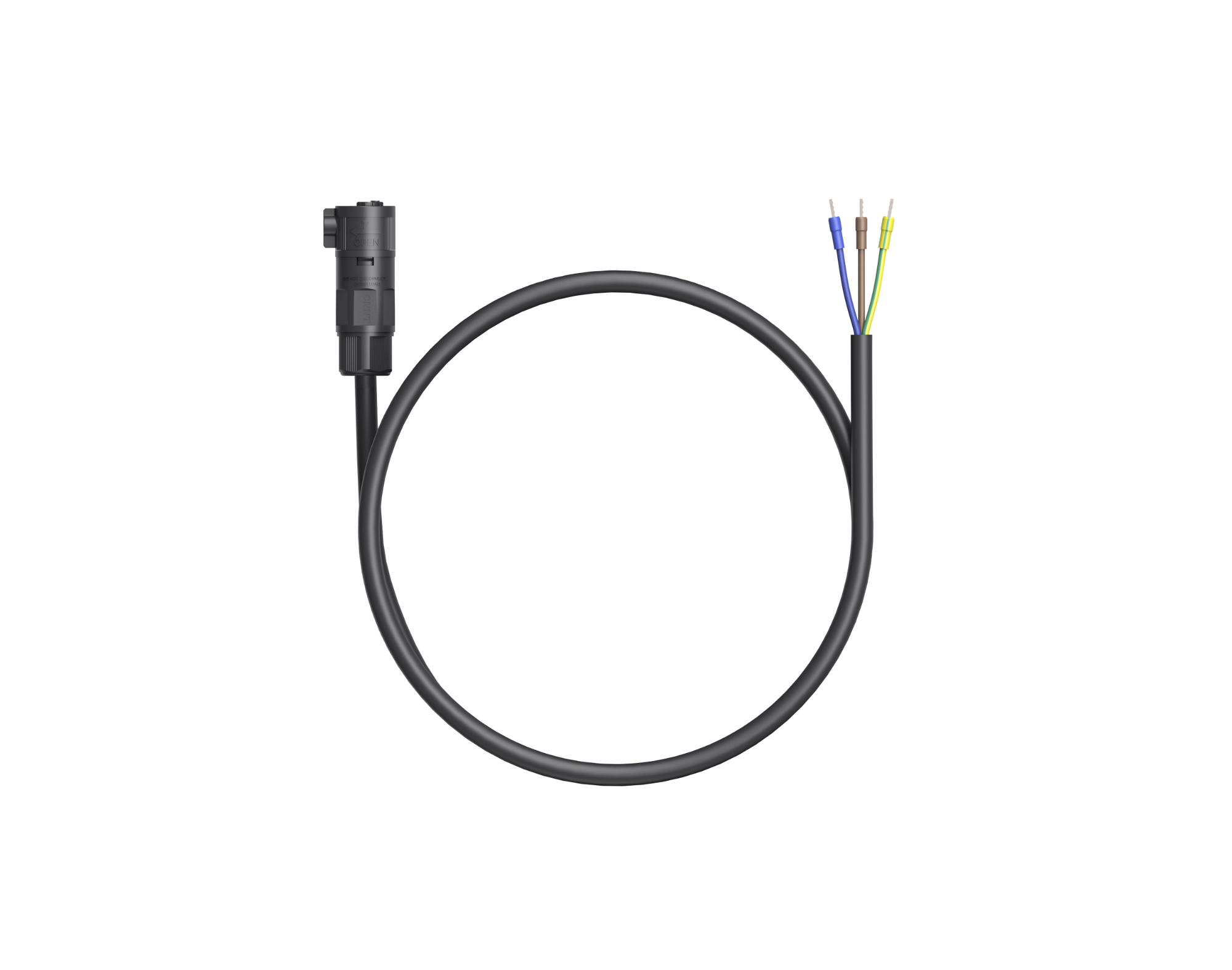 Jackery Power Lead H07RN-F Connector to Stripped Bare Ends Twin &