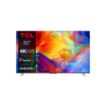 TCL 55P638K TV 139.7 cm (55") 4K Ultra HD Smart TV Wi-Fi Aluminium, Anthracite
